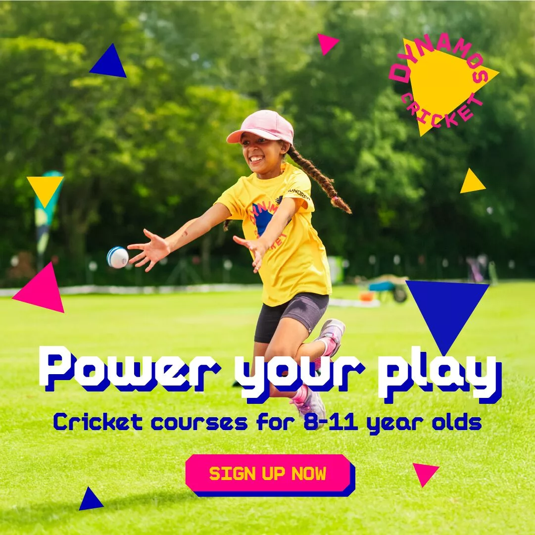 Young girl playing dynamos cricket games
